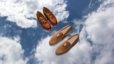 Leren bruine schoenen Melvin & Hamilton