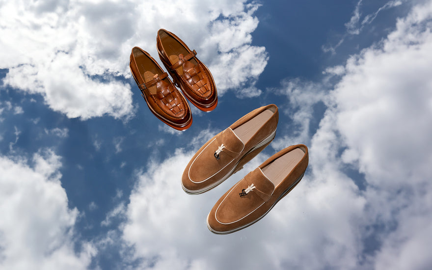 Leren bruine schoenen Melvin & Hamilton