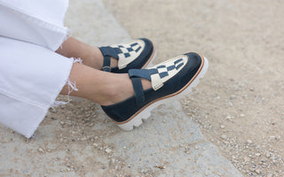 Dames monks van gevlochten leer Jade 14 Melvin & Hamilton