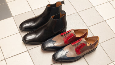 Schoenen met brogue of effen neus - Melvin & Hamilton