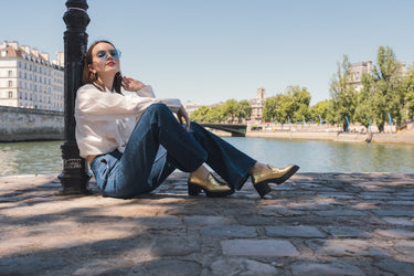 Gouden Steffy hakken Melvin & Hamilton