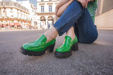 Groene Stefy hakken Melvin & Hamilton